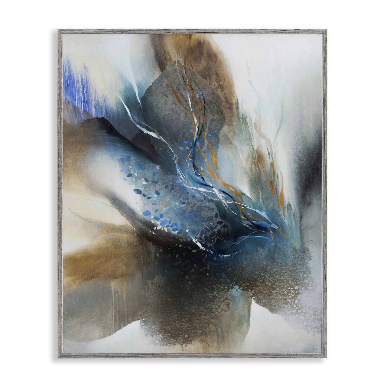 Stupell Industries Solemn Neutral Atmosphere Framed Giclee Design by K. Nari